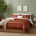 MYSA Sateen Duvet Cover Set - RUST