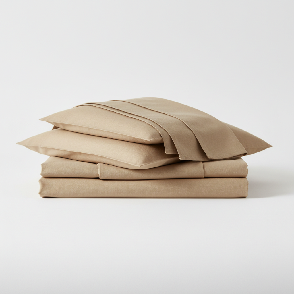 Ivory Sateen Sheet set and Duvet cover set