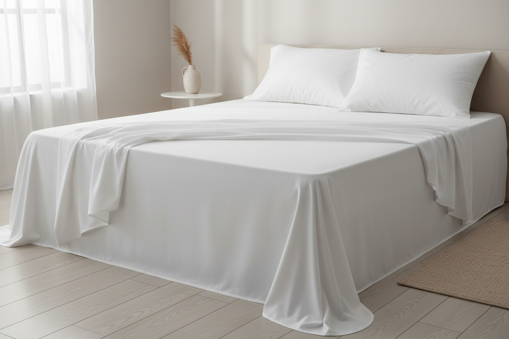 MYSA Sateen Sheet set - WHITE
