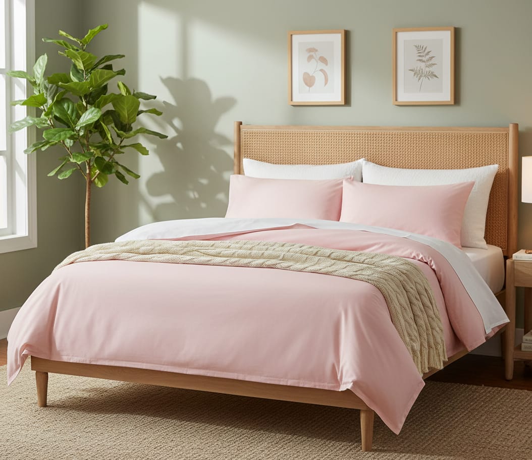 MYSA Sateen Duvet Cover Set - Blush
