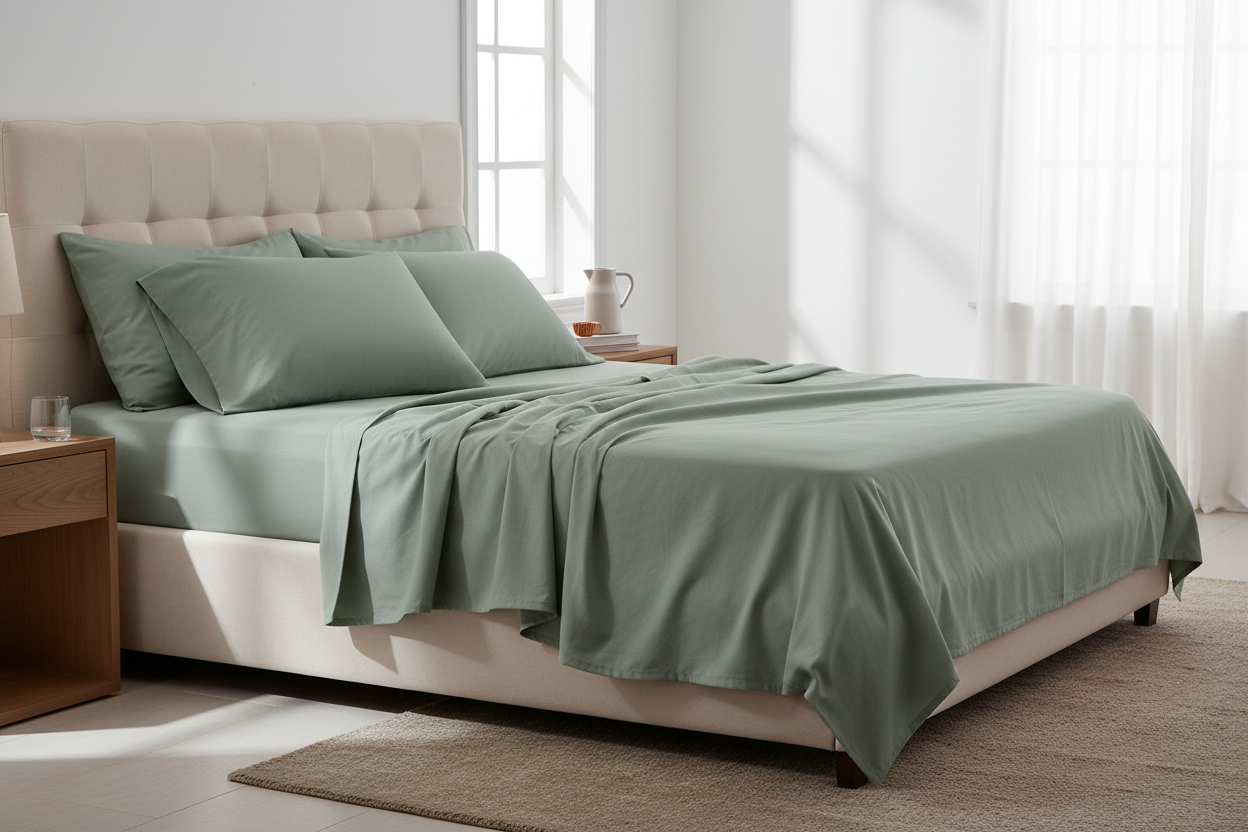 MYSA Sateen Sheet set - Sage