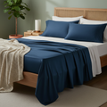 Introducing MYSA Sateen Sheet Set - Navy