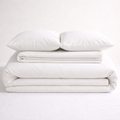 Percale Duvet Cover Set – White